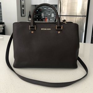 MK Savannah Large Satchel, Espresso